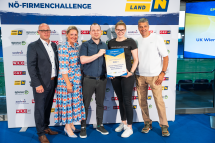 (v.l.n.r.) Martin Roscher (Sodexo), LR Susanne Rosenkranz, Zoltan Hajduk, Elke Reindl, Gernot Zirngast (spusu)