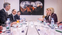 Arbeitstreffen von Landeshauptfrau Johanna Mikl-Leitner mit dem Premierminister von Kroatien, Andrej Plenkovic.
