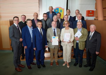 Beim Festakt zum 50-jährigen Bestehen der Gesellschaft der Freunde und Förderer der Exekutive Niederösterreichs im Landtagssaal in St. Pölten gab es auch fünf Ehrungen für jeweils 50 Jahre Mitgliedschaft.