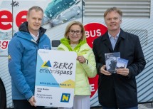 ecoplus Alpin Geschäftsführer Markus Redl, Landeshauptfrau Johanna Mikl-Leitner und Niederösterreich Werbung Geschäftsführer Michael Duscher freuen sich auf den Winter in Niederösterreich.