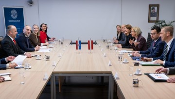 Beim Arbeitsgespräch im kroatischen Verteidigungsministerium.