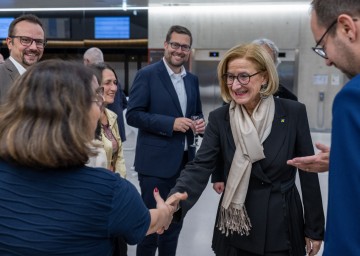 Landeshauptfrau Johanna Mikl-Leitner beim fünfjährigen Jubiläum der European University Allianz E³UDRES².