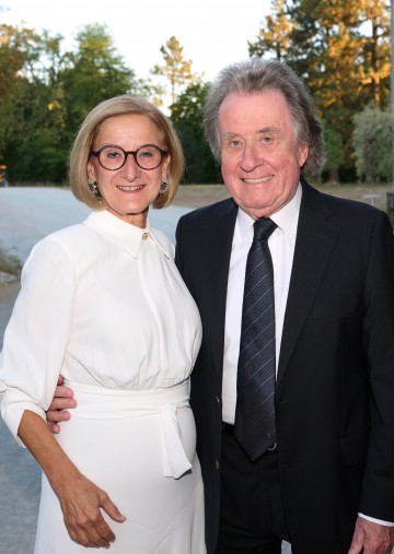 Landeshauptfrau Johanna Mikl-Leitner mit Pianist Rudolf Buchbinder.
