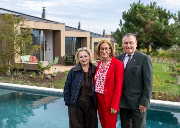 Landeshauptfrau Johanna Mikl-Leitner mit Eva und Toni Mörwald.