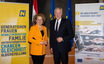 Landesrätin Christiane Teschl-Hofmeister und Landesrat Martin Eichtinger zogen in der heutigen Pressekonferenz Bilanz über die aktuelle Legislaturperiode der NÖ Landesregierung.