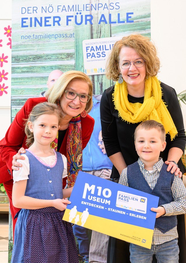 NÖ Familienpass: Museumsaktion „M10“ zum Familien-Sonderpreis