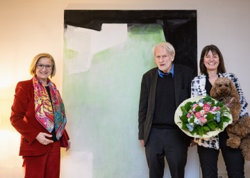 Landeshauptfrau Johanna Mikl-Leitner, Walter Vopava mit Gattin Karin und Hündin Frida.