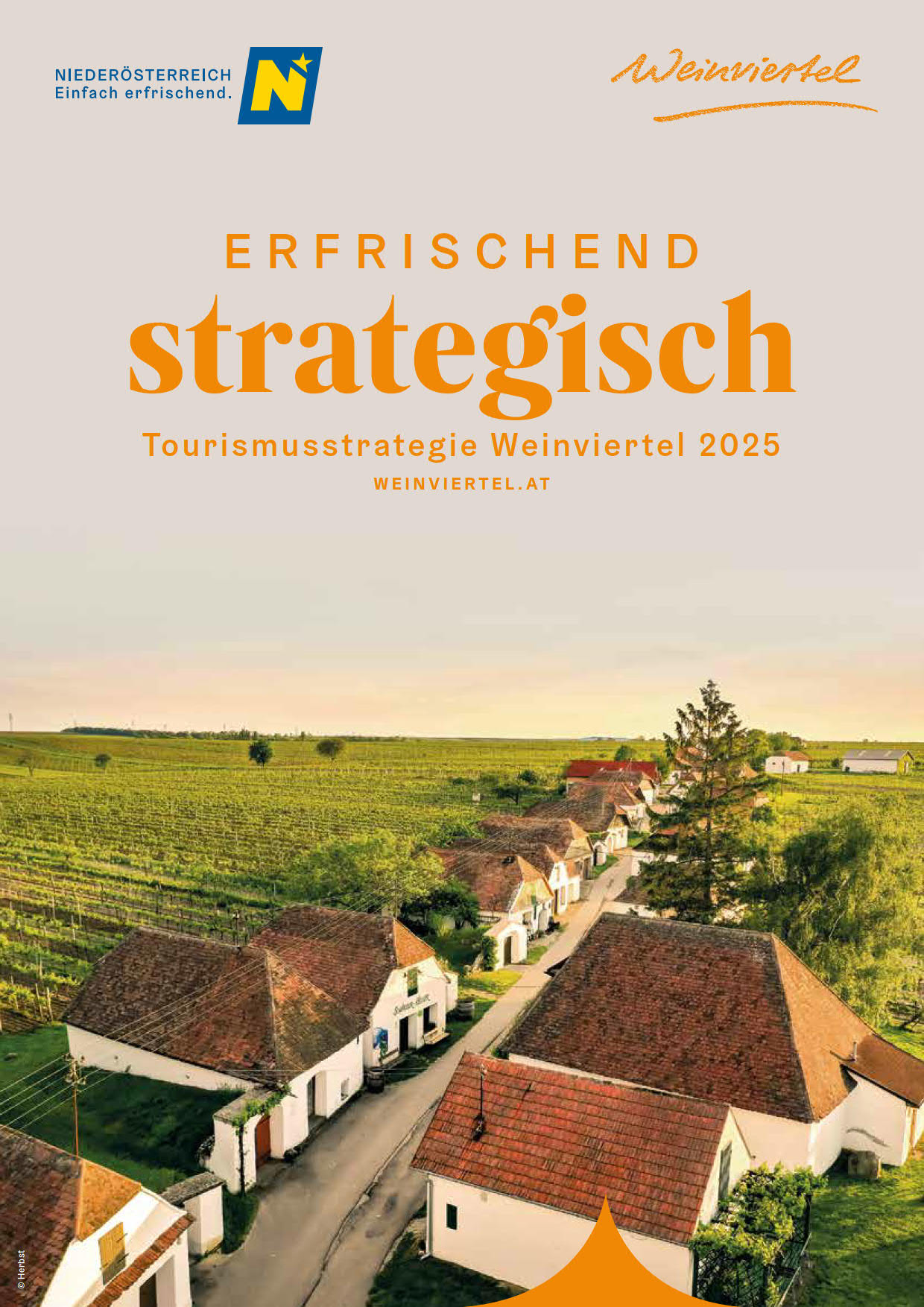 Cover der Broschüre zur Tourismusstrategie Weinviertel